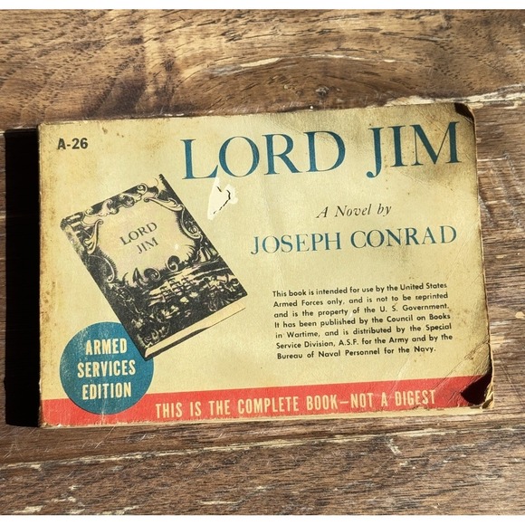 Other - "LORD JIM" by Joseph Conrad - Armed Services Edition 1920‎ - A-26 - VERY RARE